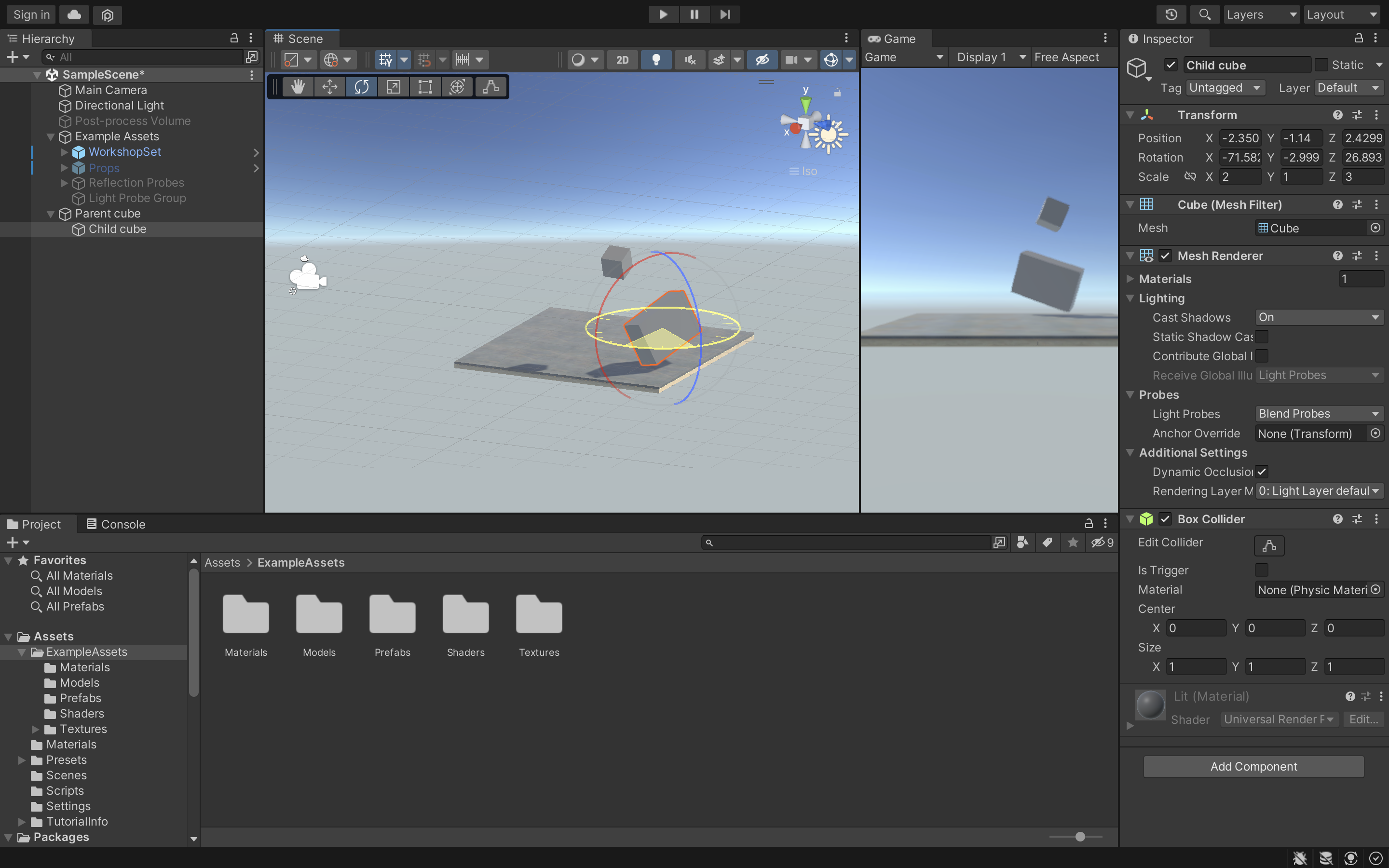 Unity Basics – Interaction Design Lab
